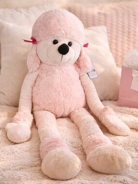 Jumbo Kellytoy Pink Poodle Plush NWT Large Stuffed Animal Gift Toy